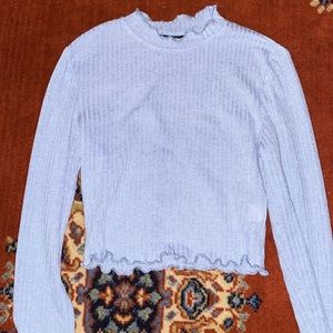 Blue Crop top